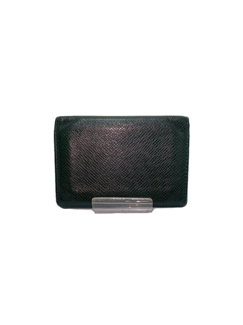 LOUIS VUITTON Taiga Card Case Wallet Leather Green